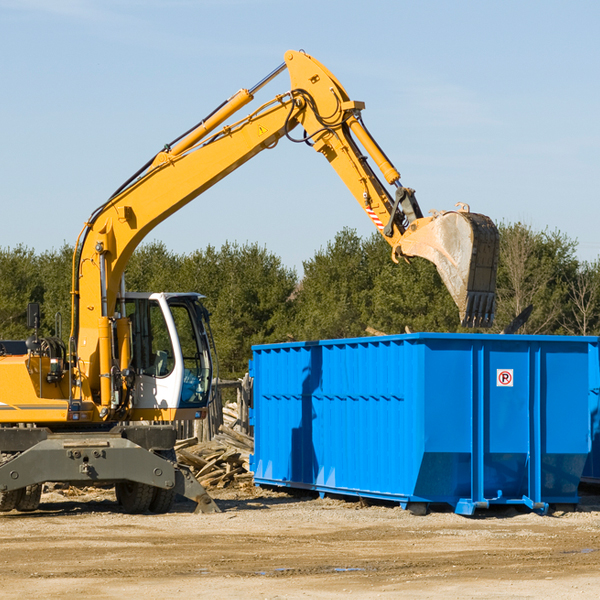 are there any restrictions on where a residential dumpster can be placed in Eola